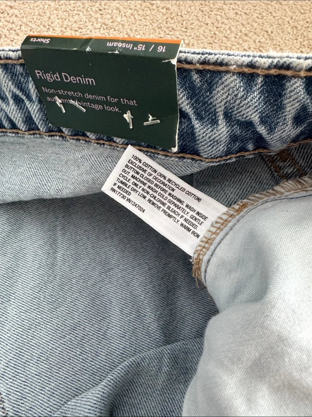 Wild Fable Light Blue Denim Jean Shorts Jorts Skater